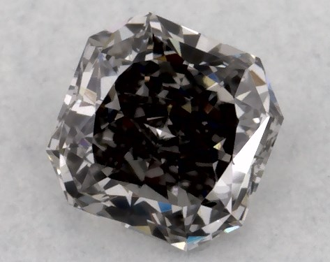 GIA 0.25 Carat Fancy Gray-VS1 Square Radiant Cut Diamond